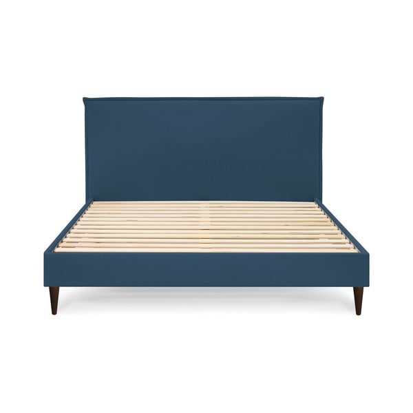 Синьо тапицирано двойно легло с решетка 180x200 cm Sary - Bobochic Paris-image-3