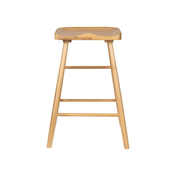 Дъбов бар стол в естествен цвят 64 см Vander - White Label