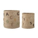 Детски кошници за играчки в комплект от 2 броя от морска трева в естествен цвят ø 35x38 cm Dinne – Bloomingville Mini
