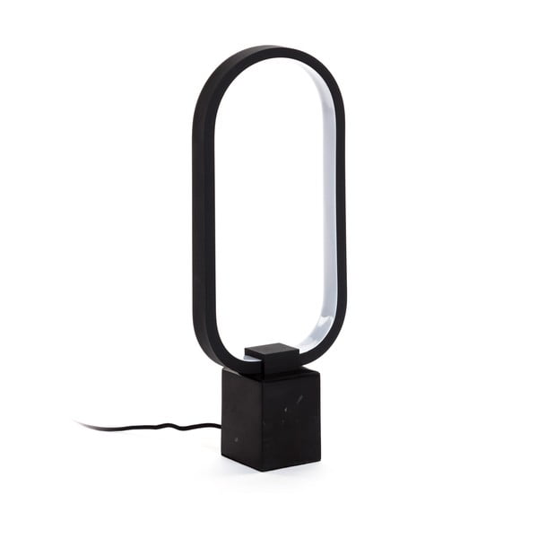 Černá stolní lampa Kave Home Cinta, výška 7 cm