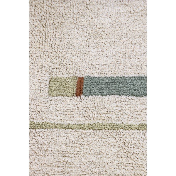 Син и кремав ръчно изработен памучен килим подходящ за пране 90x130 cm Lanes Vintage Blue – Lorena Canals-image-4