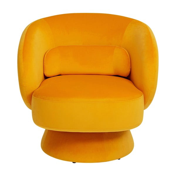 Кресло от жълто кадифе Orion - Kare Design