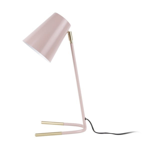 Розова настолна лампа със златни детайли Noble - Leitmotiv