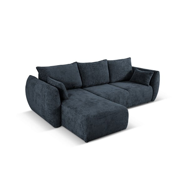 Тъмносин ъглов диван (ляв ъгъл) Matera - Cosmopolitan Design-image-4