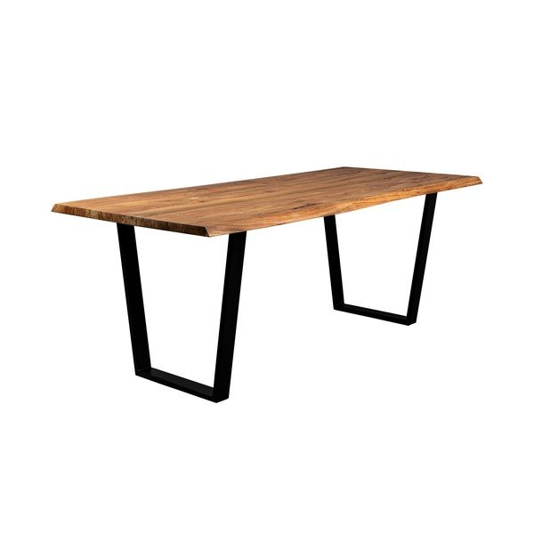 Маса за хранене с акациев плот 90x220 cm Aka - Dutchbone-image-2