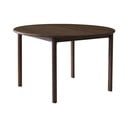 Кафява кръгла сгъваема трапезна маса от масивен дъб ø 120 cm Noor – Hammel Furniture