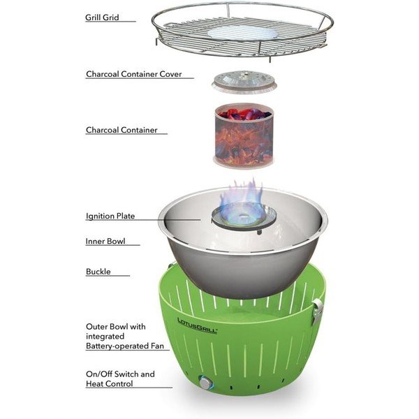 Запалителна плоча от неръждаема стомана XL – LotusGrill-image-1