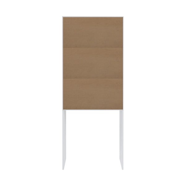 Шкаф над пералнята/тоалетната в дъбов декор в бял и естествен цвят 64x177 cm Wave - TemaHome-image-4