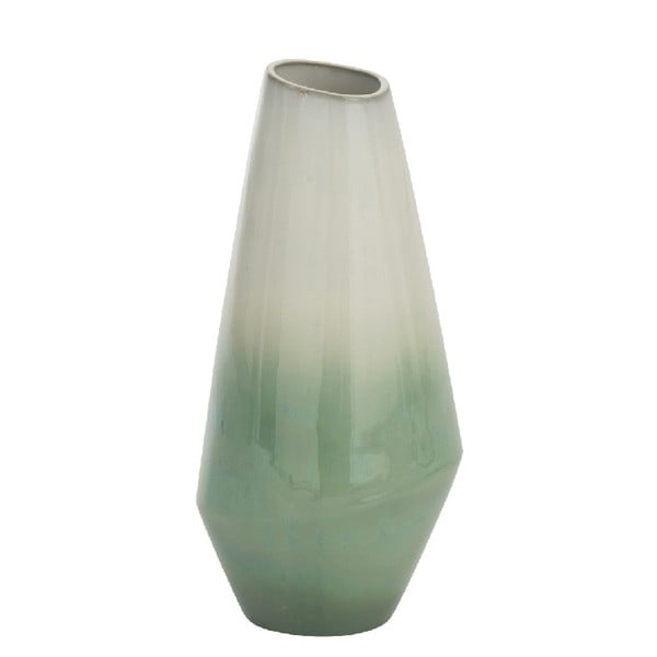 Светлозелена ваза Botanic, височина 33 cm - J-Line