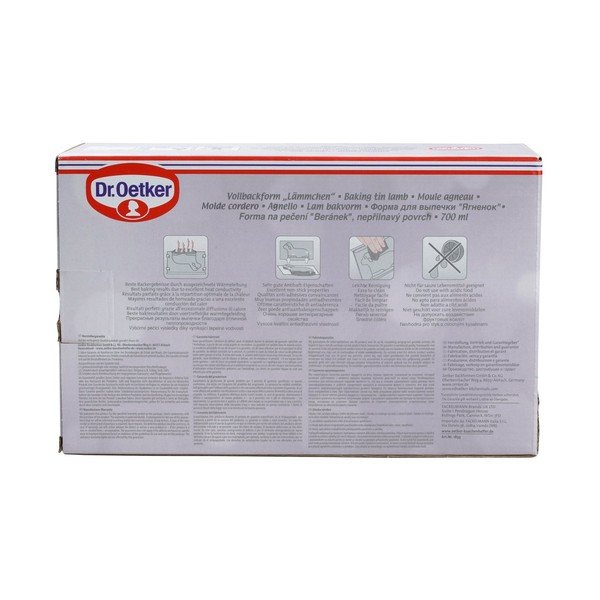 Великденска агнешка стоманена форма за печене, 700 мл - Dr. Oetker-image-3