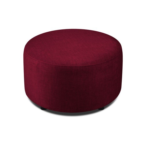 Пуф от бургундско кадифе , ø 68 cm Debbie - Mazzini Sofas-image-2