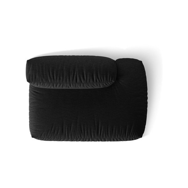 Черен модул за диван (десен ъгъл) Martina – Micadoni Home-image-4