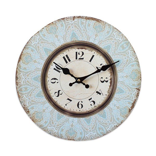 Hodiny Ornamental Blue