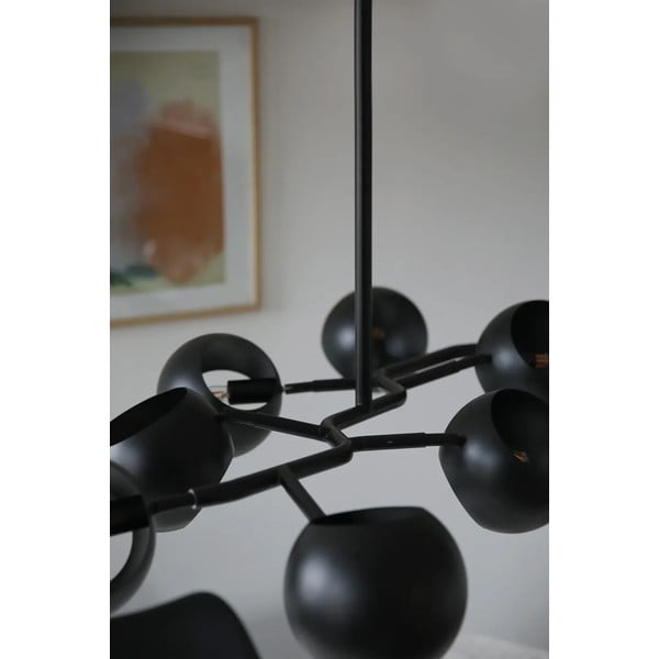 Черно висящо осветително тяло с метален абажур Edgar – Markslöjd-image-3