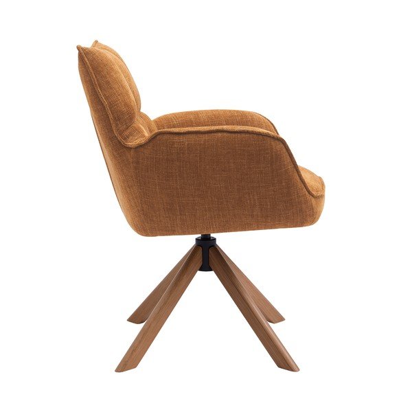 Оранжеви тапицирани трапезни столове в комплект 2 бр. Marilla – Unique Furniture-image-2