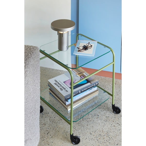 Светлосива LED затъмняваща се настолна лампа (височина 20 cm) BringMe – Hübsch-image-3