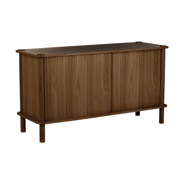 Кафяв скрин от масивен дъб с плъзгащи се врати 135x73,5x48 cm Italic – UMAGE-image-3