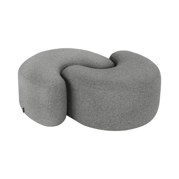 Сива вълнена табуретка Ü – noo.ma-image-3