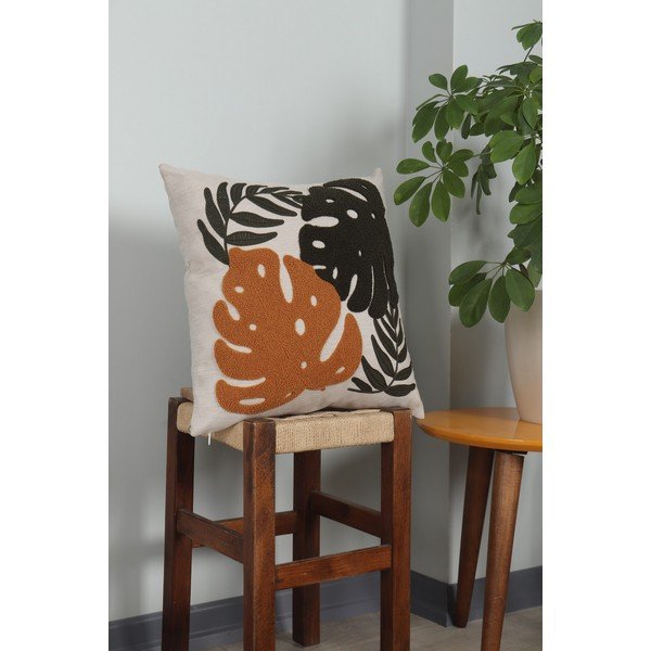 Ленена декоративна възглавница 43x43 cm – Mioli Decor-image-2