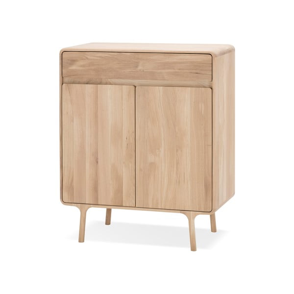 Масивен дъбов скрин Fawn - Gazzda-image-2