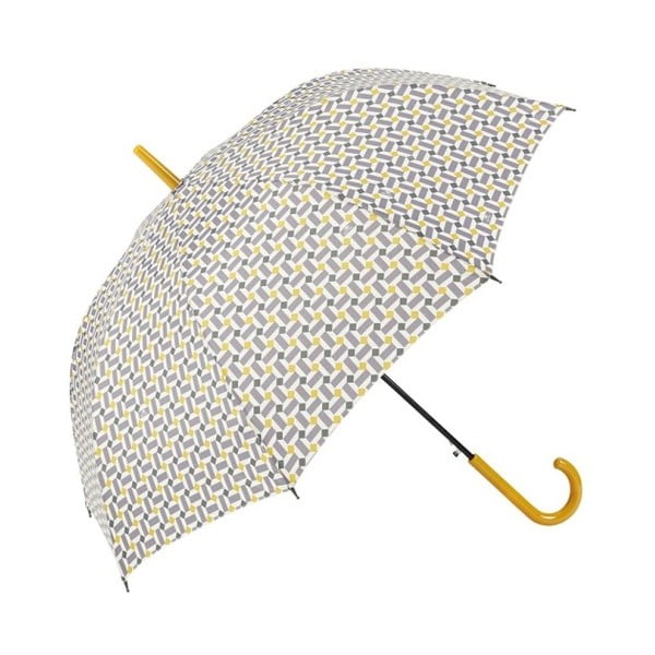Гол чадър със сиви детайли Печат, ⌀ 97 cm - Ambiance