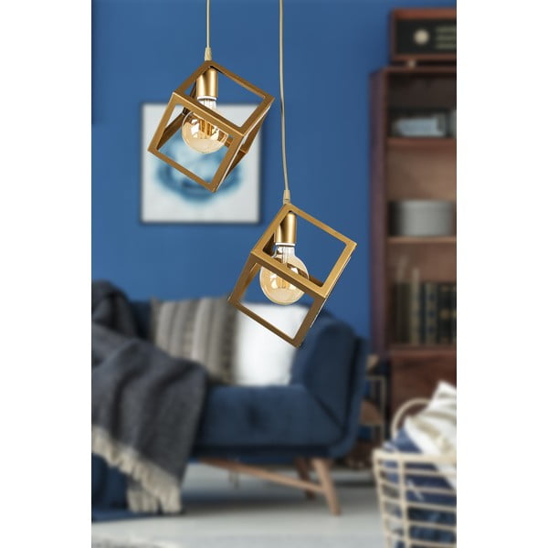 Метална лампа за таван в златист цвят Magnezya - Squid Lighting-image-1