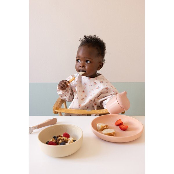 Детски прибори за хранене от силикон в цвят жълта охра/теракота 3 бр. Tuscany Mix – Cam Cam Copenhagen-image-1