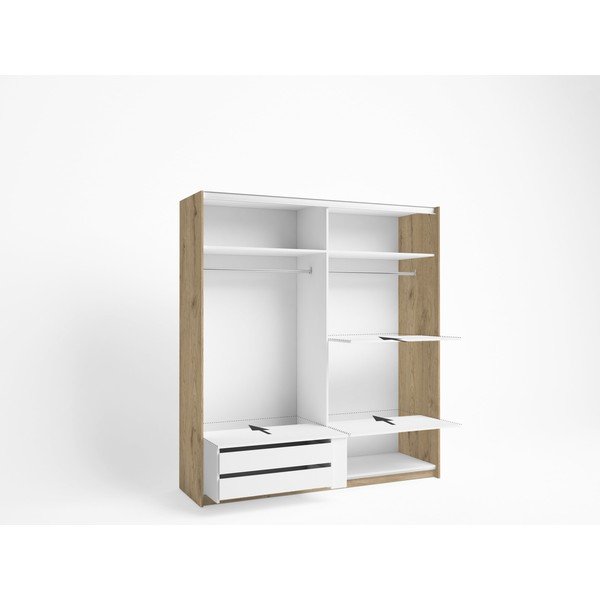 Бял нисък скрин 88x35 cm Brisa - Marckeric-image-1