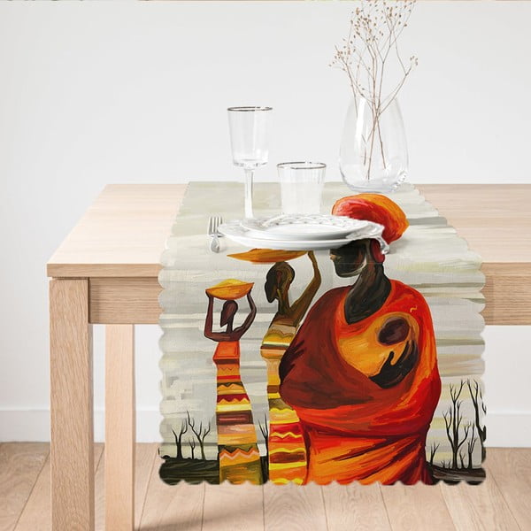 Пътека за маса Африкански дизайн, 45 x 140 cm - Minimalist Cushion Covers