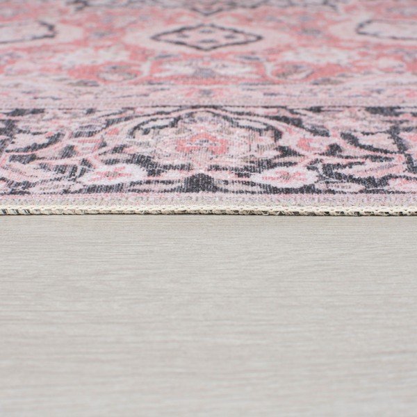 Розов миещ се килим 60x230 cm FOLD Somerton - Flair Rugs-image-3