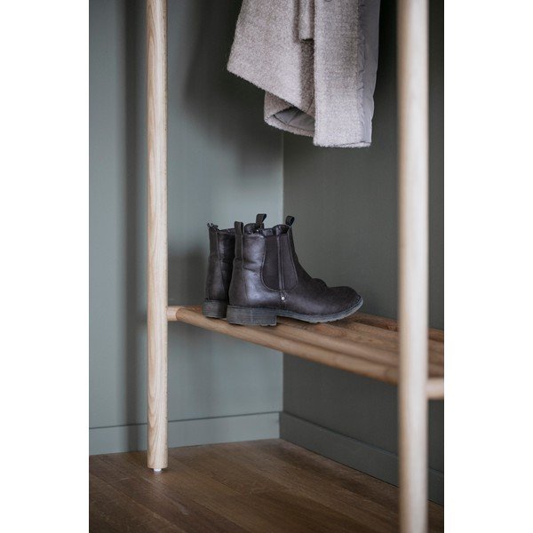 Комплект за антре от дъбова дървесина в естествен цвят Milford - Rowico-image-3