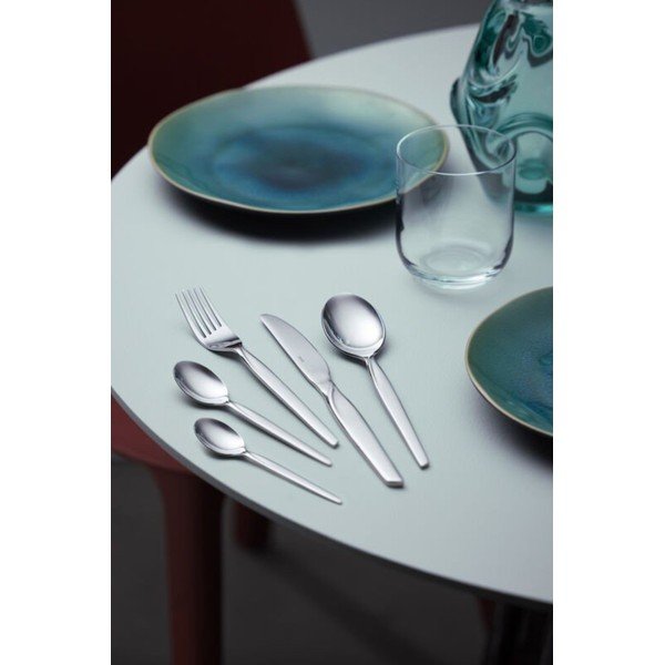 Прибори за хранене от неръждаема стомана в сребрист цвят 16 бр. Twist – Gense-image-1