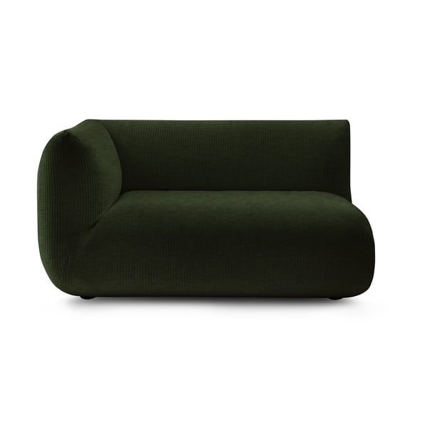 Зелен модулен диван от рипсено кадифе (ляв ъгъл) Lecomte – Bobochic Paris
