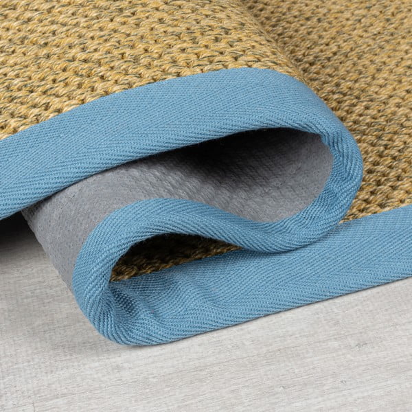 Килим за открито и закрито в светлосин и светлокафяв цвят 120x170 cm Sisal Look – Flair Rugs-image-2