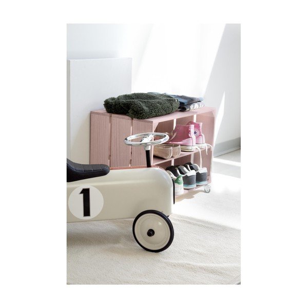 Розов дървен багажник за обувки Обувки Zapatero - Really Nice Things-image-1