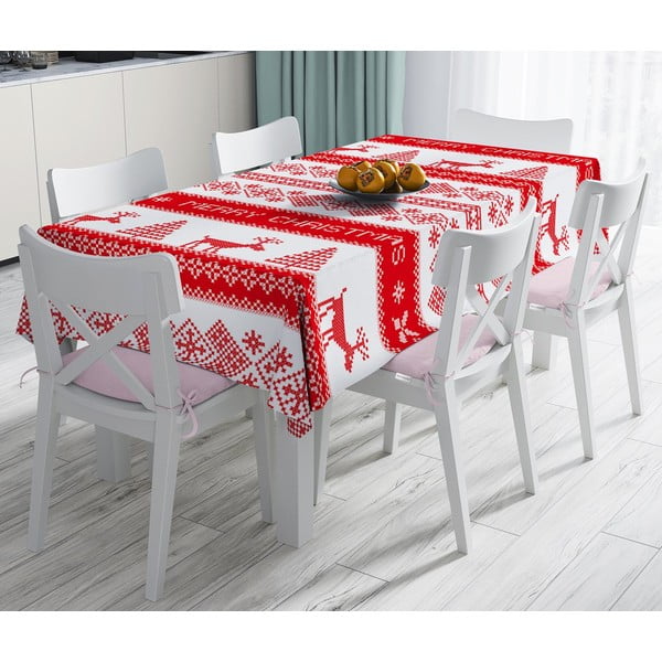 Коледна покривка за маса с памучна смес Плетене, 140 x 180 cm Nordic - Minimalist Cushion Covers
