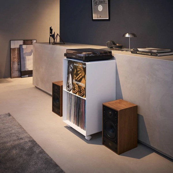 Бял метален подвижен стелаж 40x73x38 cm Tower – YAMAZAKI-image-1