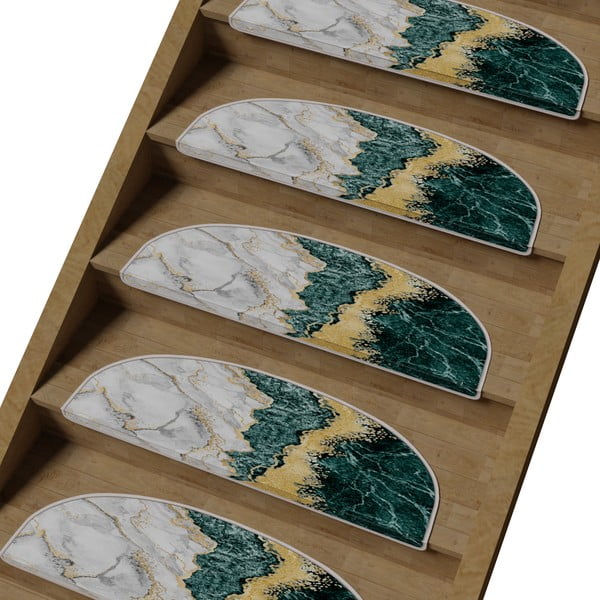 Стъпала за стълби в комплект от 16 брояя в цвят бензин-крем 20x65 cm Golden Marble - Vitaus-image-1