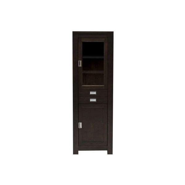 Vitrína Ambassador Espresso, 60x195x45 cm