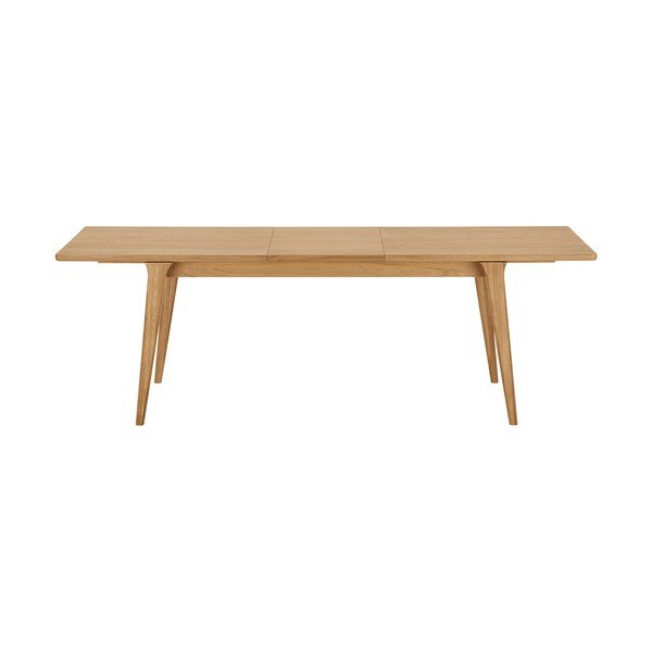 Сгъваема трапезна маса с допълнителна плоча от декор от дъб  90x180 cm Darwin – House Nordic-image-4