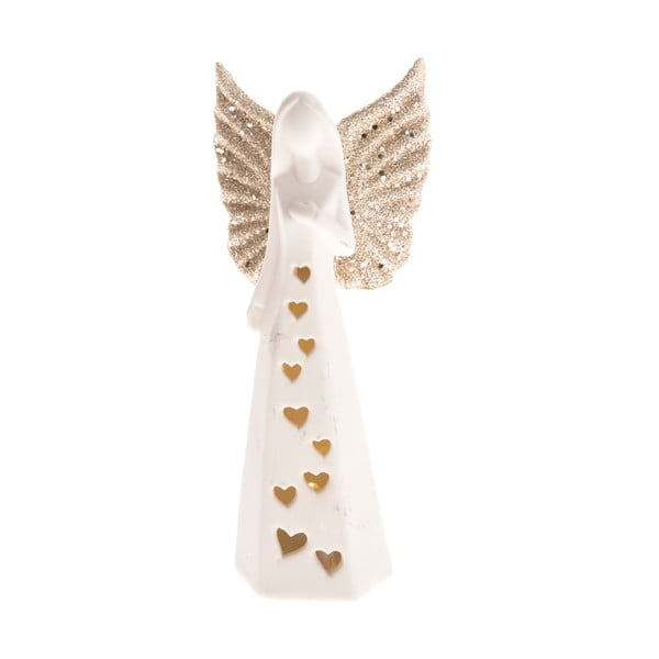 Ангел от бял порцелан , височина 15,4 см - Dakls