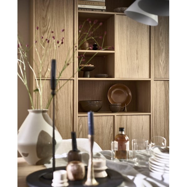 Модулна библиотека от декор от дъб в естествен цвят 217x243 cm Modulair – vtwonen-image-2