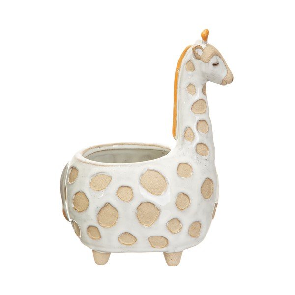 Бели и бежови саксии , ø 7,5 cm Gina Giraffe - Sass & Belle-image-3
