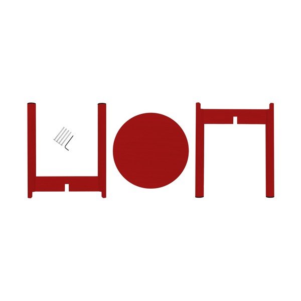 Червен  стол от масивен бук Hopp – noo.ma-image-4