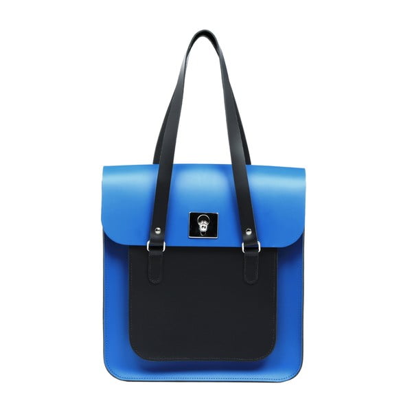 Kožená kabelka Rosemont Royal Blue/Black XL