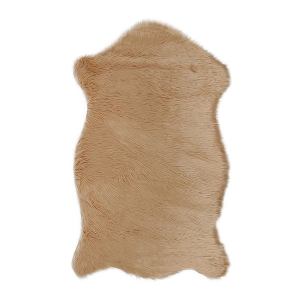 Кафяв килим от изкуствена кожа Dione, 100 x 75 cm - Unknown
