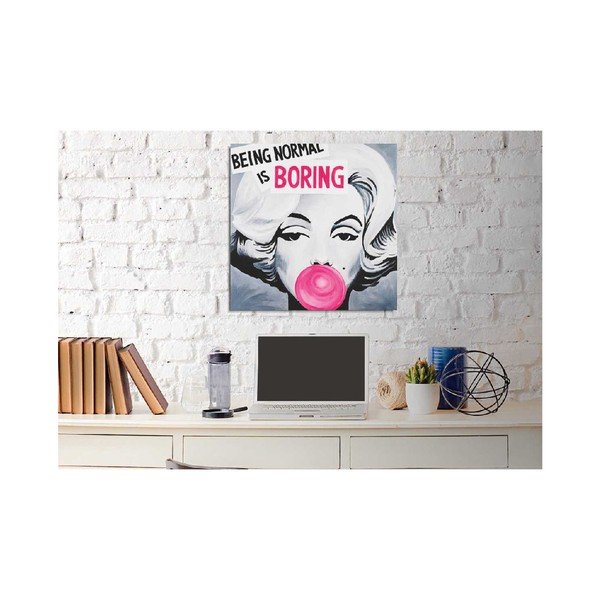 Картина за стена върху платно Поп арт, 45 x 45 cm - Wallity-image-1