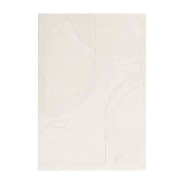Бял вълнен килим 120x170 cm Olsen - Asiatic Carpets