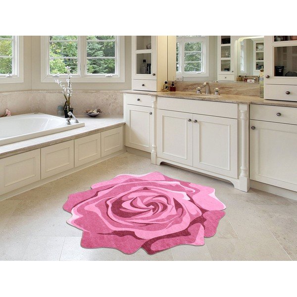 Килим Rose Duro, ⌀ 100 cm Pembe - Vitaus-image-1