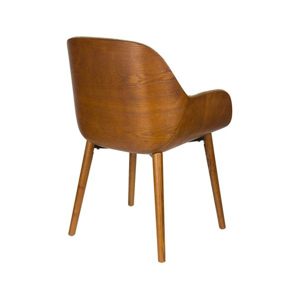 Зелен тапициран трапезен стол с подлакътници Taylor – Dutchbone-image-4